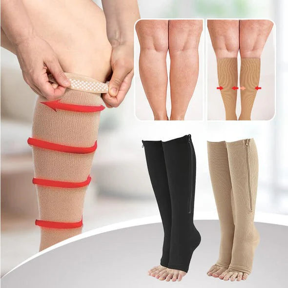 ZipSox™ – Compressiesokken met ritssluiting | 1 + 1 gratis