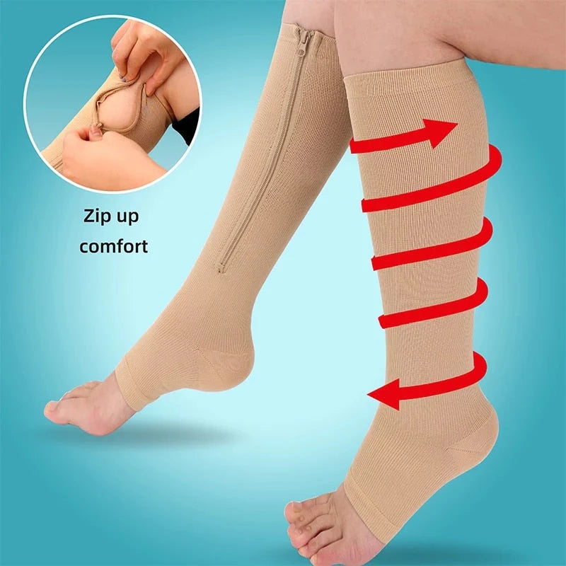 ZipSox™ compressiekousen | 50% korting