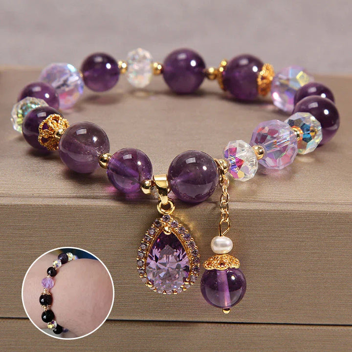 VioletVibes™ Natuurlijke Amethist Waterdruppel Armband | Tijdelijk 50% Korting