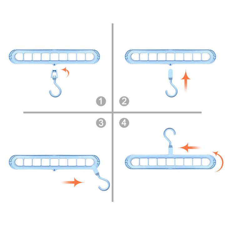 2 + 2 Gratis | MultiHook™ 9-Gaats Kledinghanger