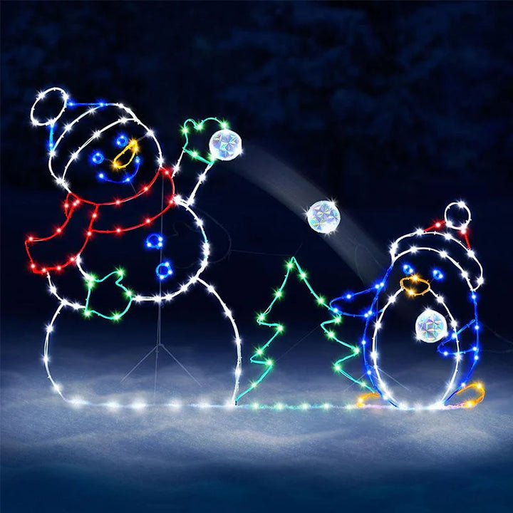 SnowGlow™ – Geanimeerd sneeuwbal lichtornament voor buiten | 50% korting