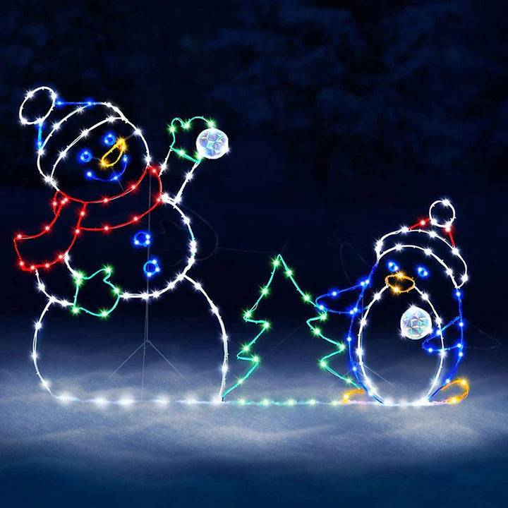 SnowGlow™ – Geanimeerd sneeuwbal lichtornament voor buiten | 50% korting