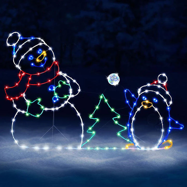 SnowGlow™ – Geanimeerd sneeuwbal lichtornament voor buiten | 50% korting