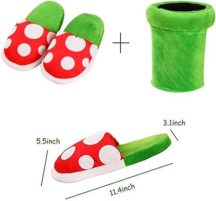 Kuma™ Piranha Plant Pluche Pantoffels