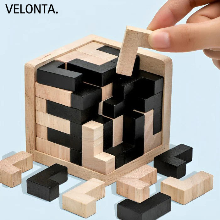 50% Korting | MindMaze™ 3D Houten Puzzelspel