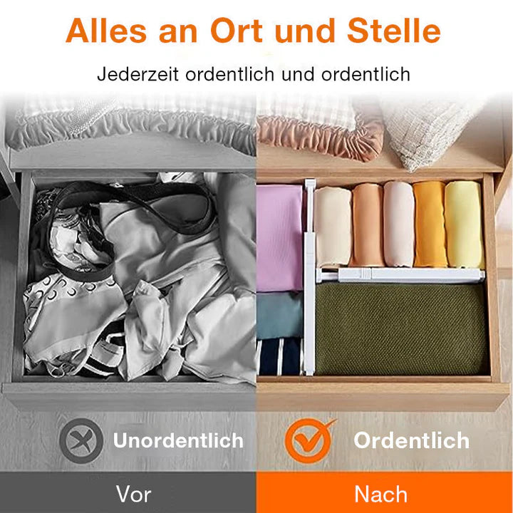 1 + 1 Gratis | ShelfDevide™ Intrekbare ladeverdelers