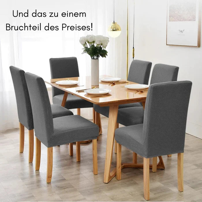 EasyChair™ Universele stoelhoezen (8st) | Tijdelijk 4 + 4 gratis