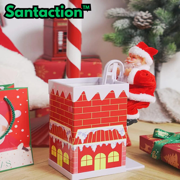 Santaction™ – Schoorsteenklimmende kerstman Decoratie | 50% korting