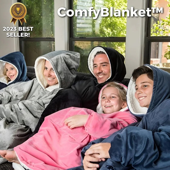 ComfyBlanket™ – Ultrawarme sherpa fleece hoodie | 50% korting