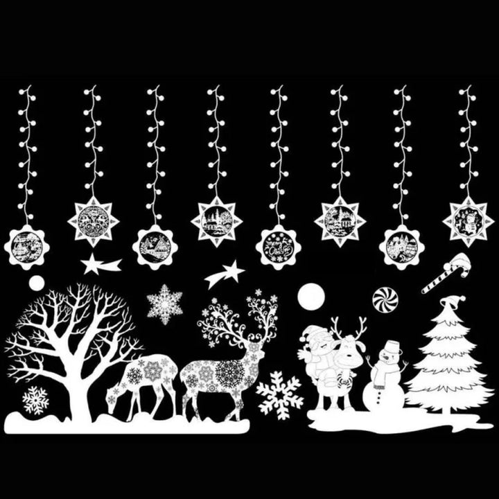 MerryDeco™ – Levende kerst raamdecoratie Clings | 1 + 1 gratis