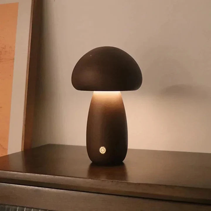 MushLite™ Houten paddenstoel lamp voor in huis | 50% Korting