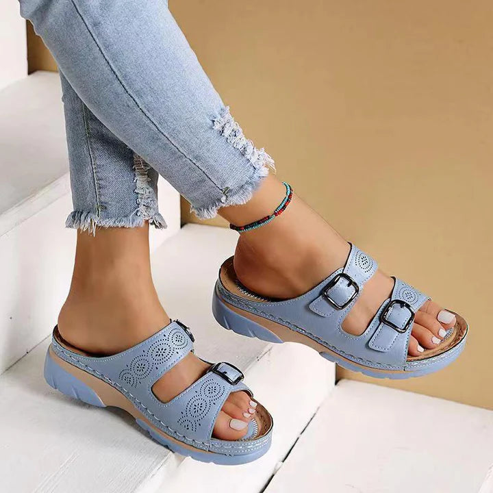 Ella™ Orthopedische Sandalen Met Gesp | Tijdelijk 50% Korting