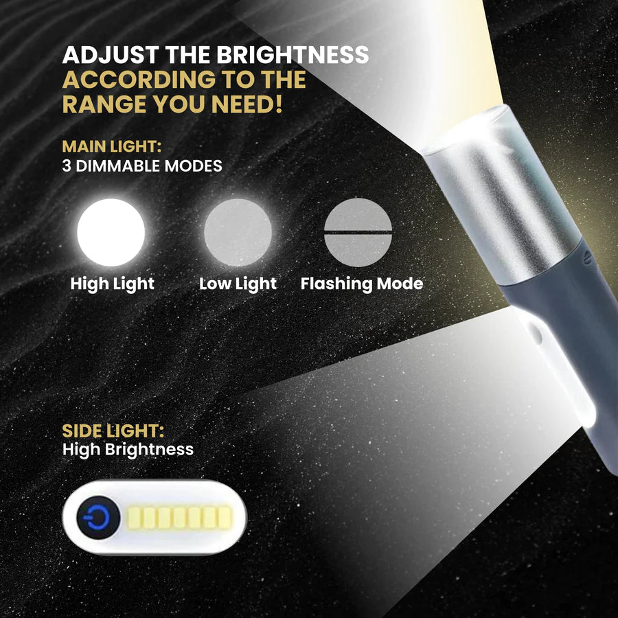 Luminex™ Oplaadbare LED Zaklamp | Tijdelijk 50% Korting