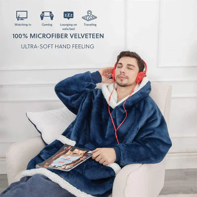 ComfyBlanket™ – Ultrawarme sherpa fleece hoodie | 50% korting