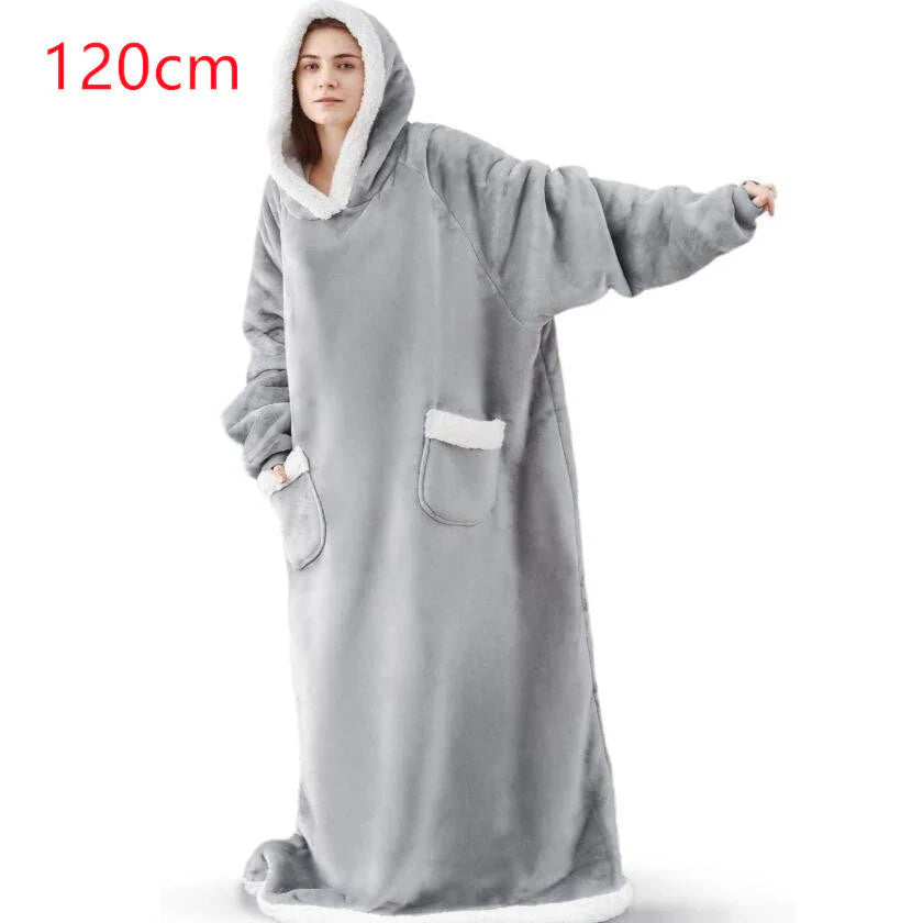 ComfyBlanket™ – Ultrawarme sherpa fleece hoodie | 50% korting