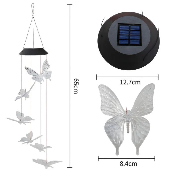 50% Korting | SolarBird™ Lichtgevende vlinder windgong